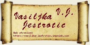Vasiljka Jestrotić vizit kartica